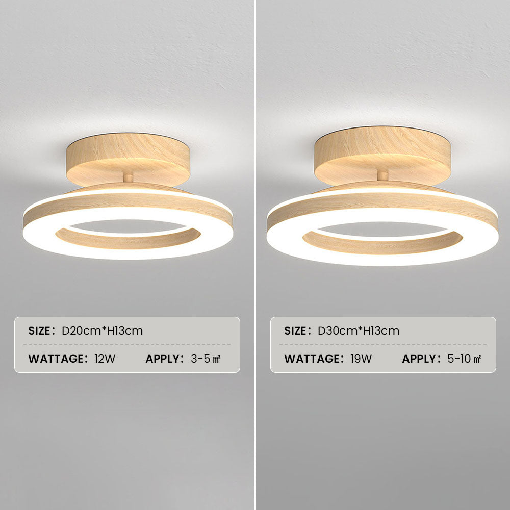 Cypressa - Lampada da soffitto LED rotonda in acrilico per ingresso e hall