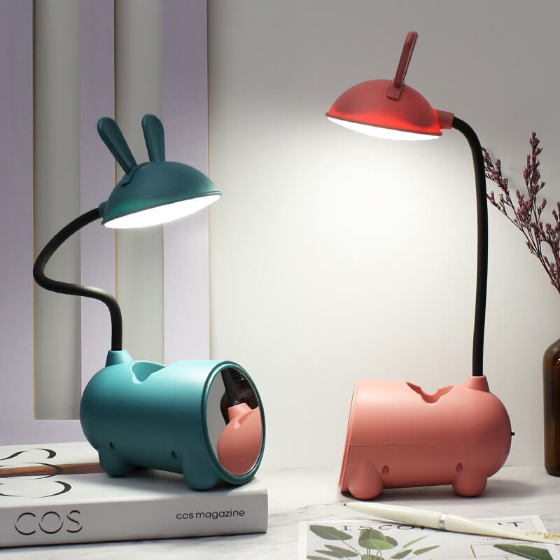 Lampada da scrivania LED Touch USB a forma di coniglio creativo