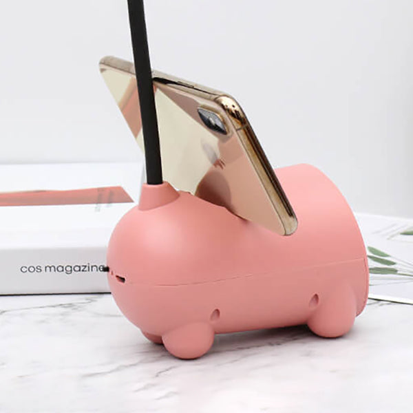 BunnyGlow Lampada Touch LED Creativa con Portapenne | Funzione di Ricarica USB | Lampada da Scrivania | Decorazione per Cameretta