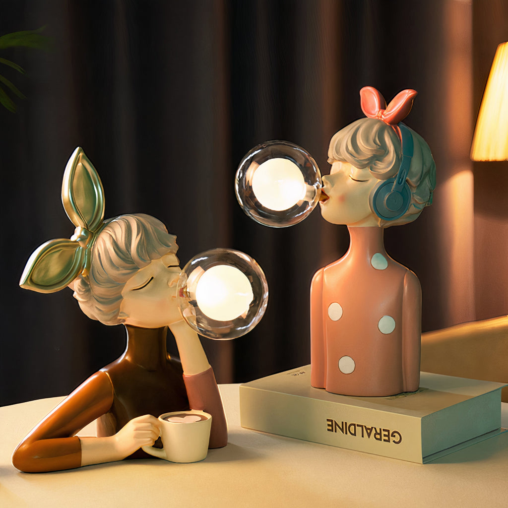 Elegante lampada da tavolo retro per il soggiorno - Illuminazione decorativa fatta a mano
