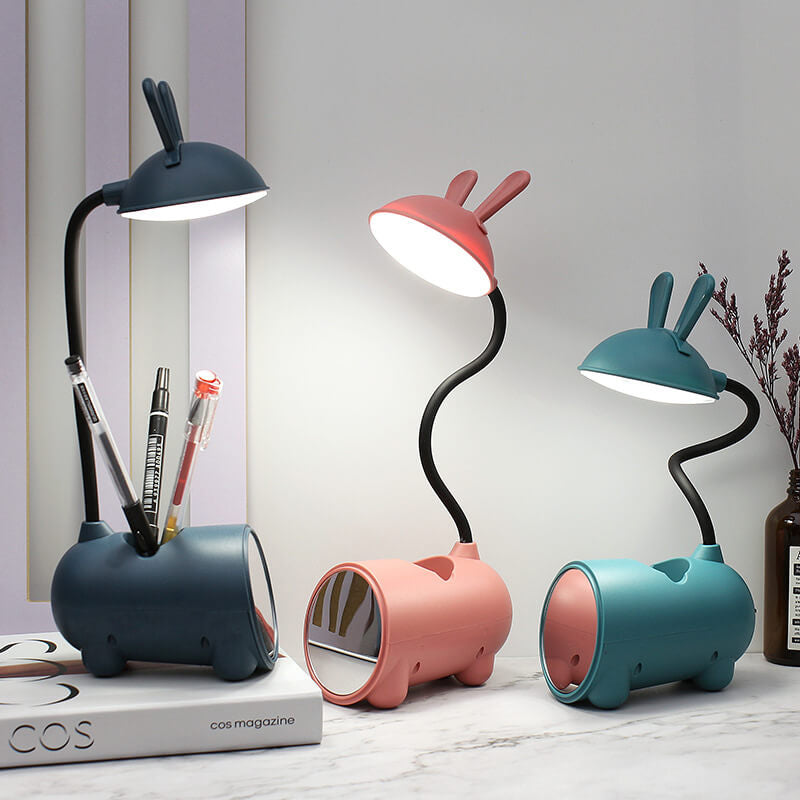 Lampada da scrivania LED Touch USB a forma di coniglio creativo