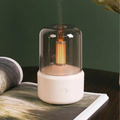 Skanto | Diffusore di Aroma Retro con Luce Notturna - Umidificatore per Oli Essenziali USB per Casa e Ufficio