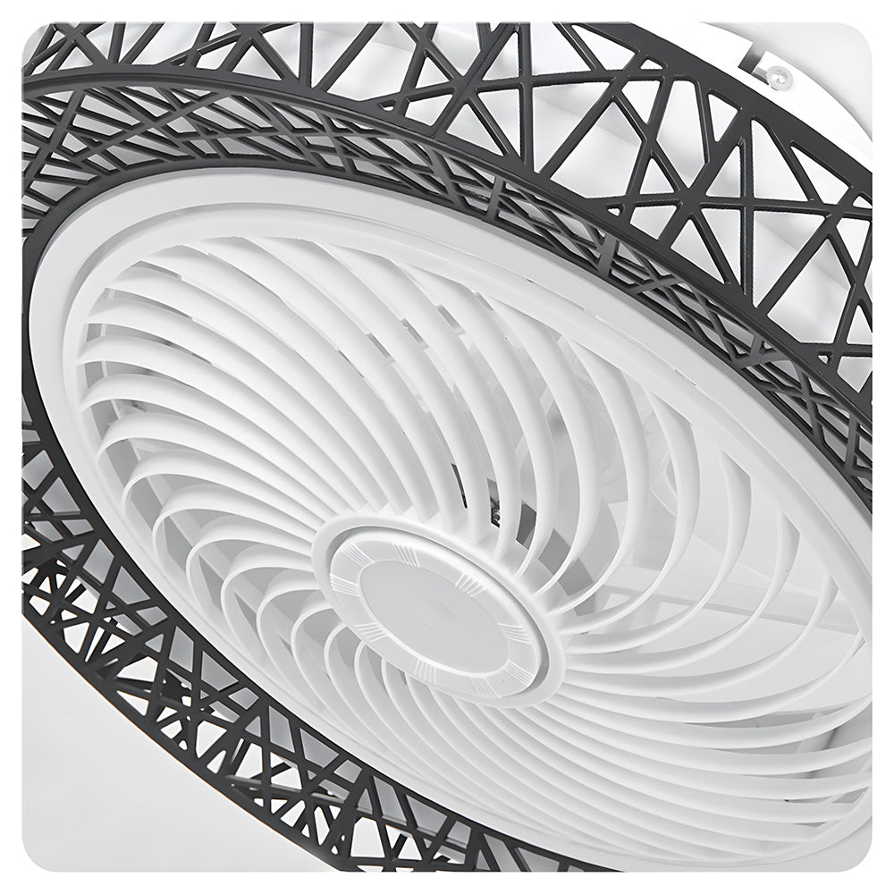 Ralo | Ventilatore da soffitto a profilo basso con telecomando, luce LED a 3 colori e timer per soggiorno e camera da letto
