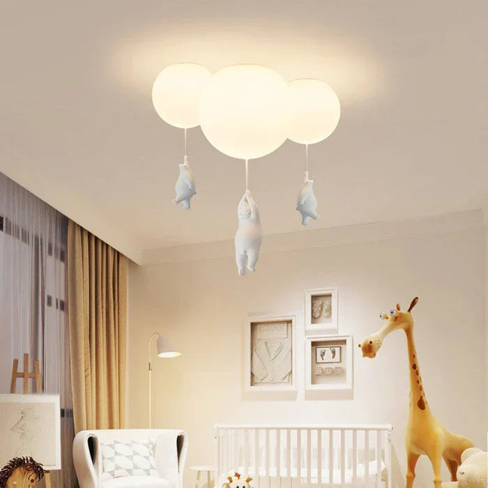 Lampada da soffitto per bambini con orso e palloncino - CloudBear | Brehn