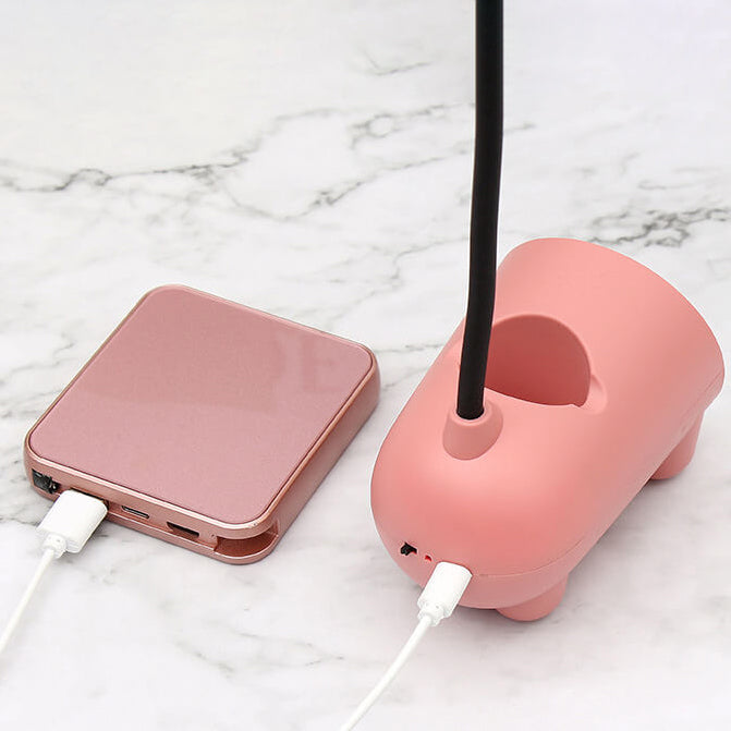 Lampada Touch LED Creativa con Portapenne | Funzione di Ricarica USB | Lampada da Scrivania | Decorazione per Stanza dei Bambini