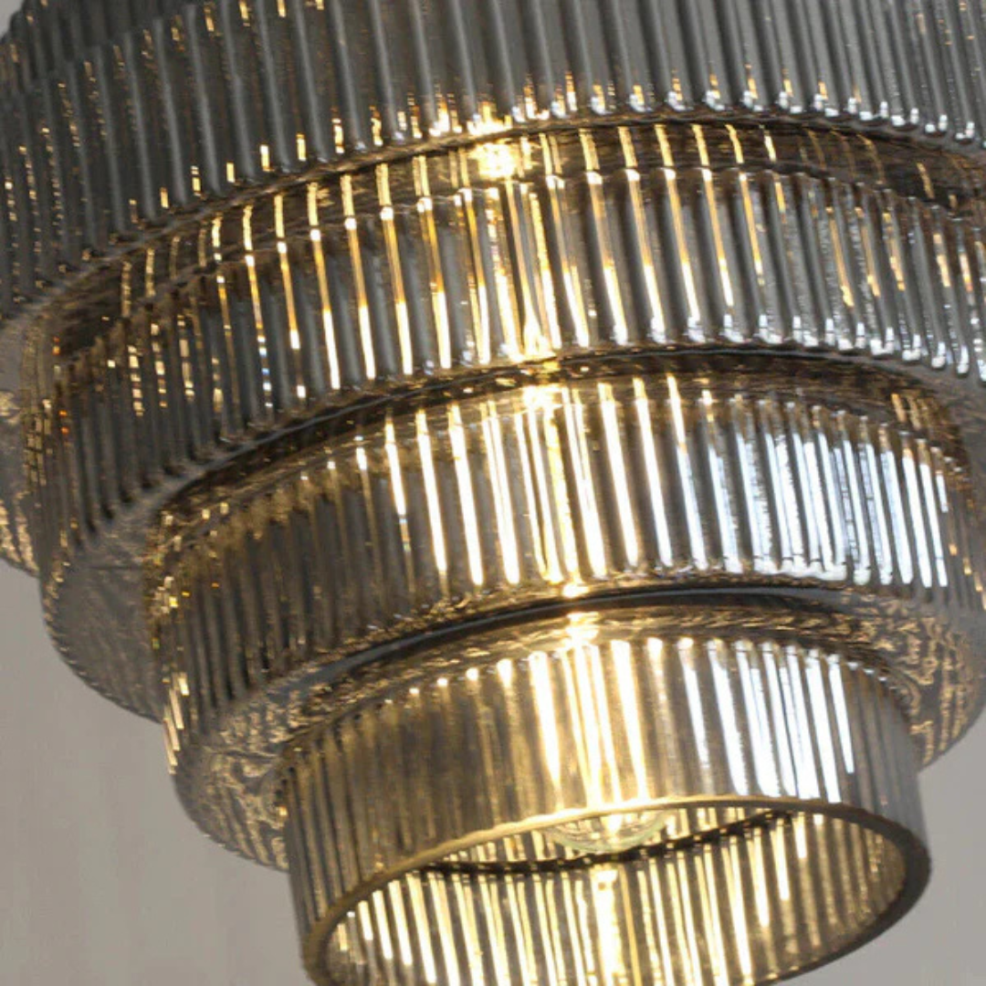Hebes - Lampada a Sospensione Retro in Vetro