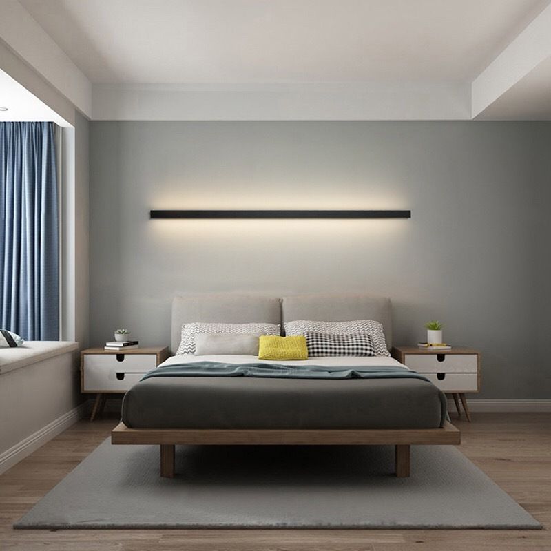 Illuminazione atmosferica LED minimalista a parete
