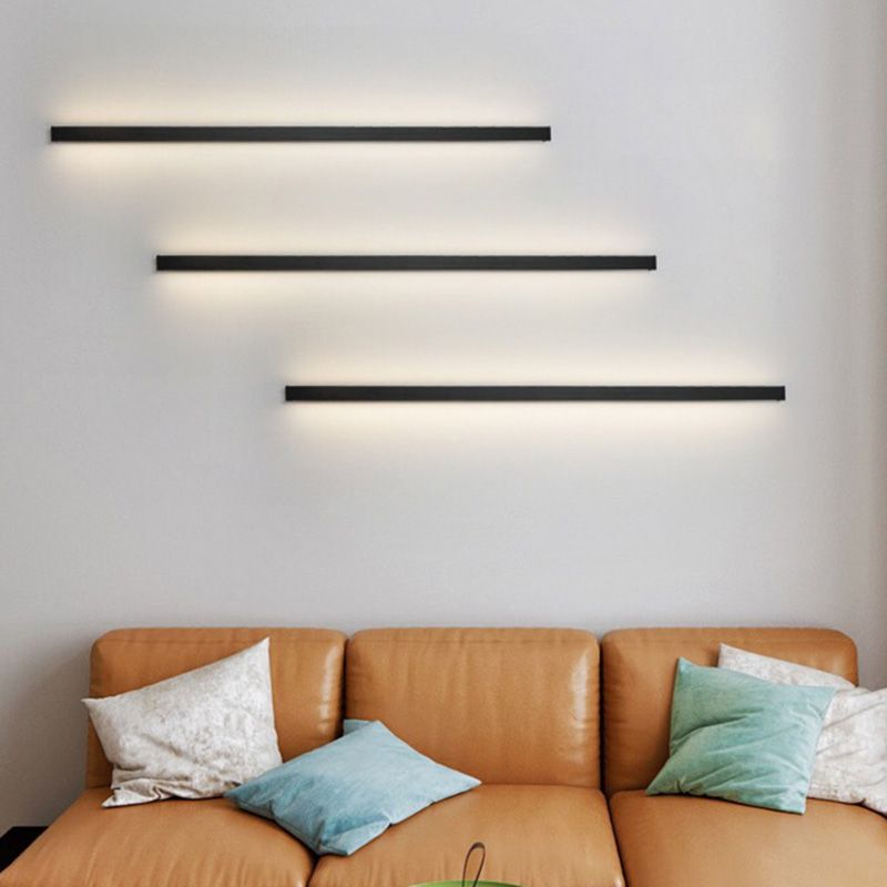 Lampada da parete lineare LED minimalista con illuminazione atmosferica