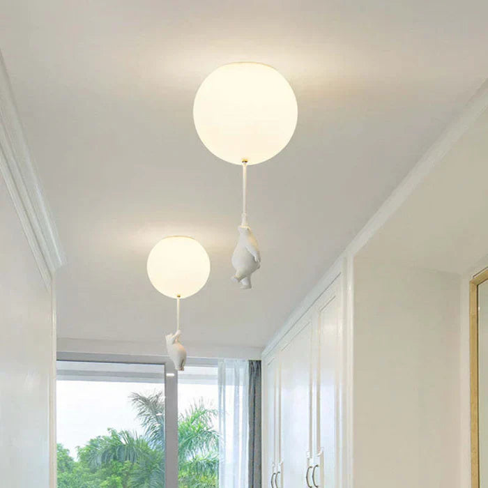 Lampada da soffitto per bambini con orso e palloncino - CloudBear | Brehn