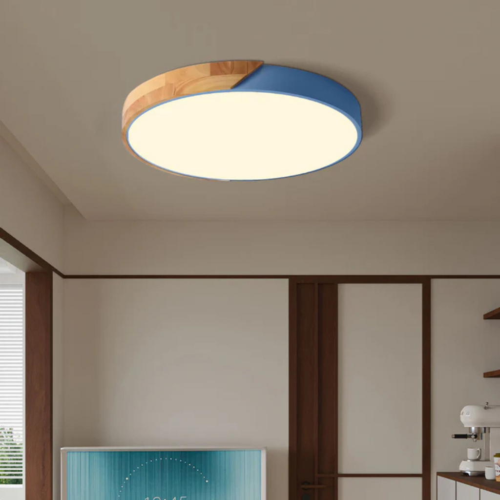 Elegante lampada a soffitto LED in stile scandinavo