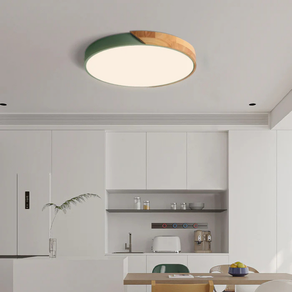 Elegante lampada a soffitto LED in stile scandinavo