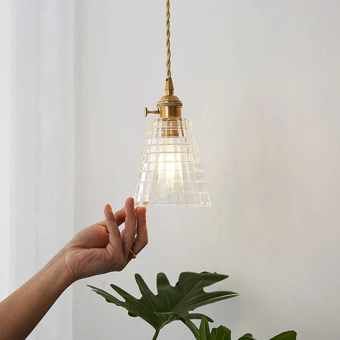 Skanto | Lampada a sospensione in vetro - OpulentGlow