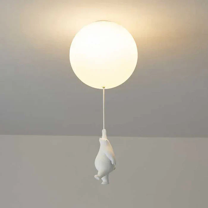 Lampada da soffitto per bambini con orso e pallone - CloudBear