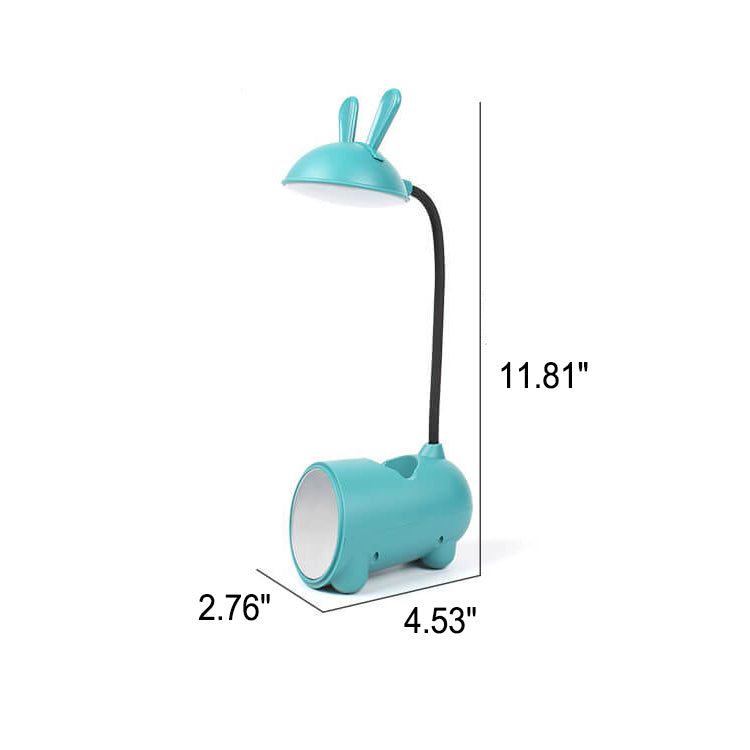 Lampada da scrivania LED Touch USB a forma di coniglio creativo