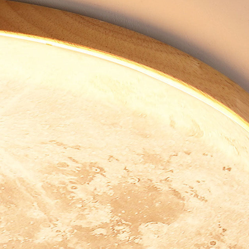 LunaGlow - Lampada da soffitto a forma di luna con illuminazione LED soffusa