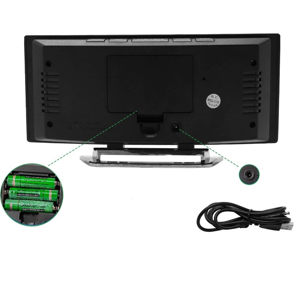 Sveglia Digitale Curva LED