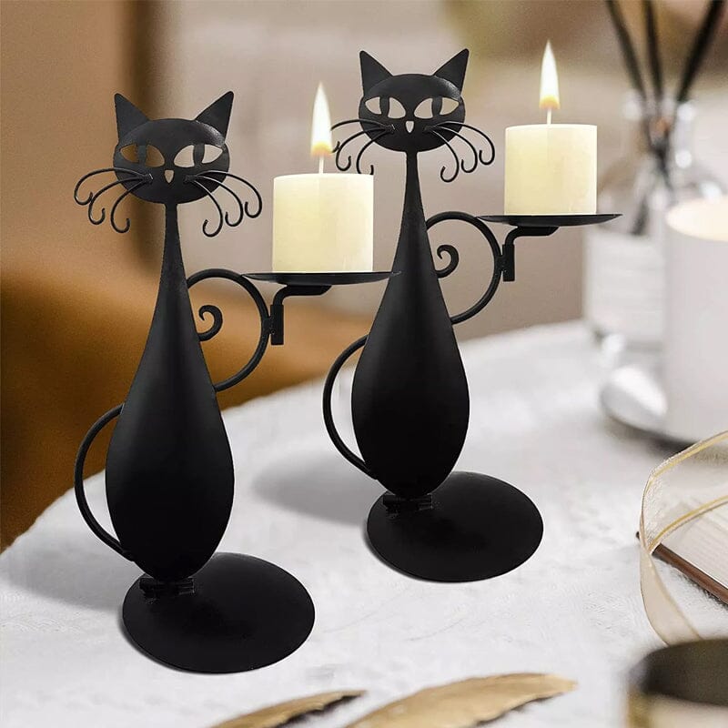Skanto | Candelabro gatto nero