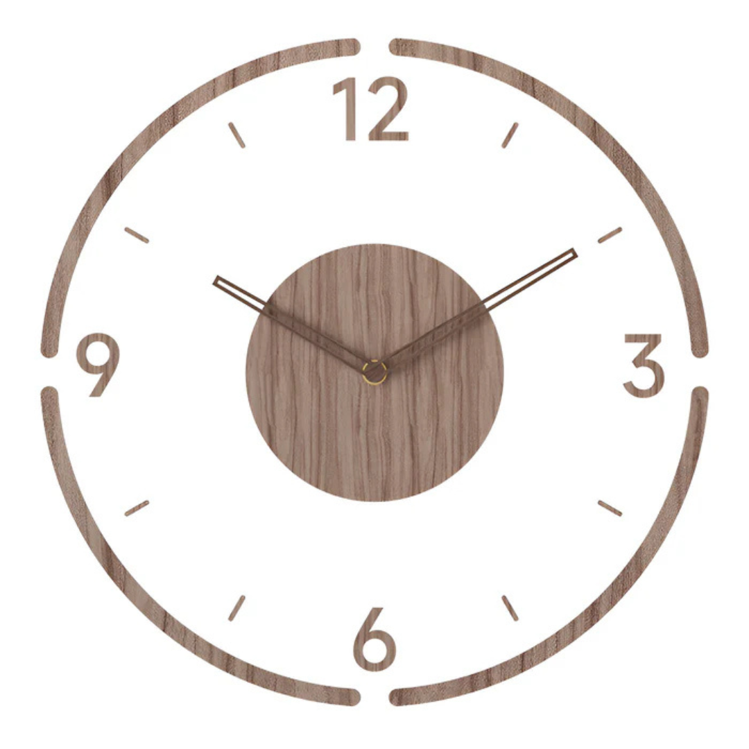Orologio da parete moderno 30 cm in acrilico e legno per il soggiorno