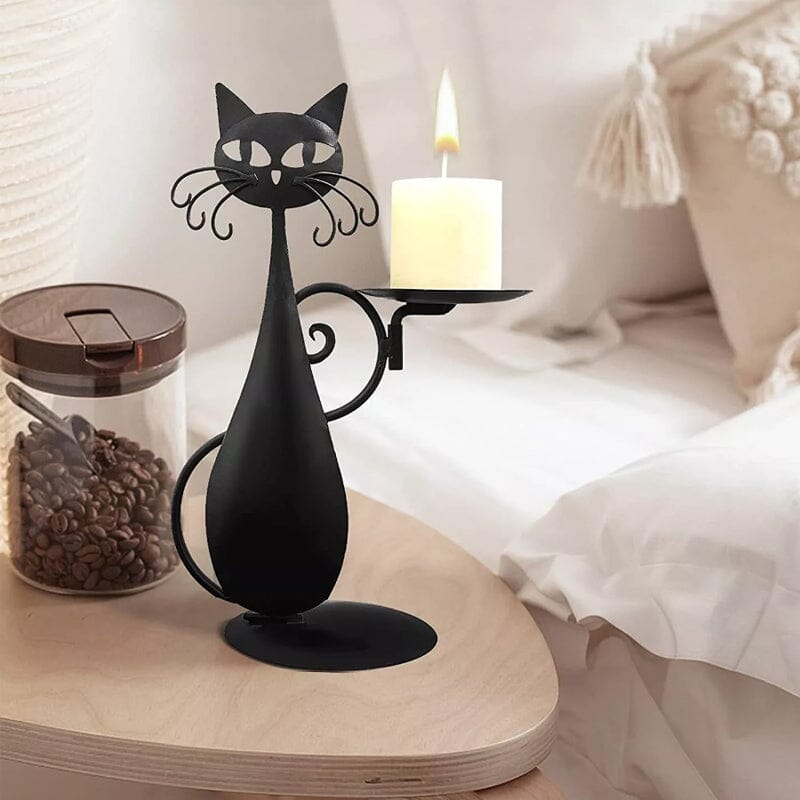 Skanto | Candelabro gatto nero