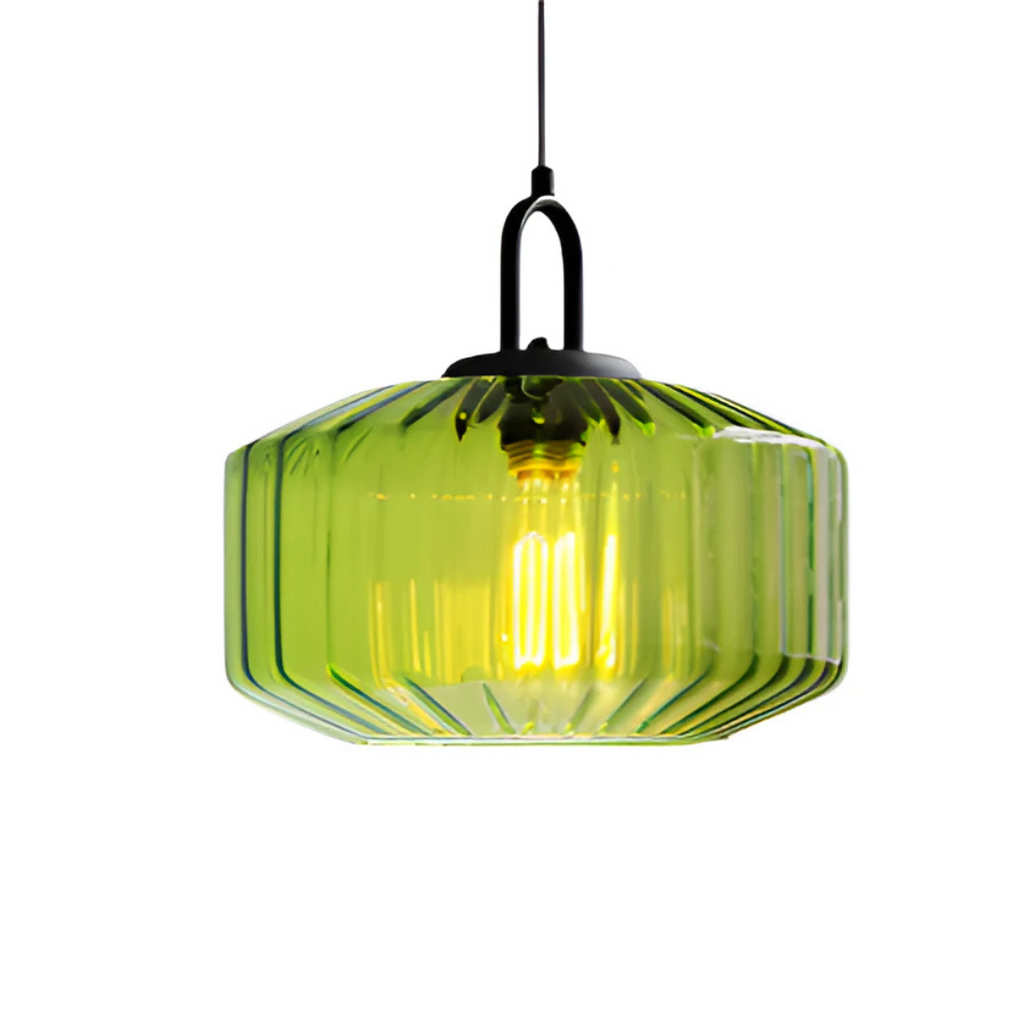 Mireta - Lampada a sospensione in vetro retro colorato