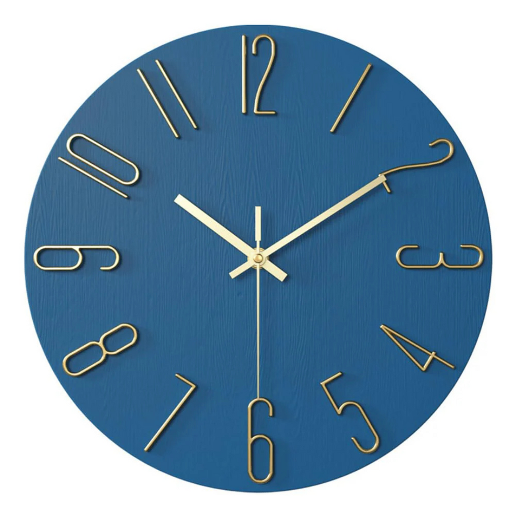 Orologio da parete di design per il soggiorno con forma e stile semplici