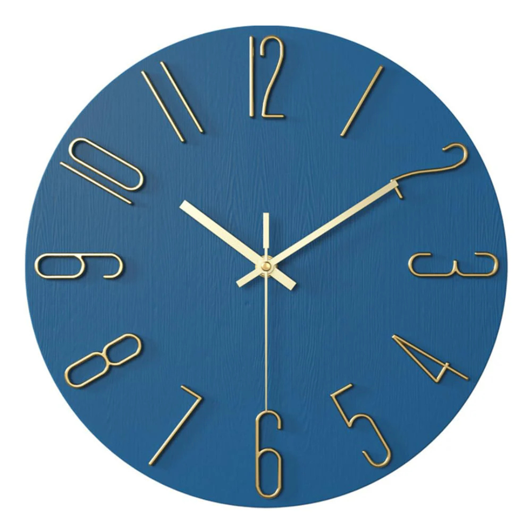 Orologio da parete di design per il soggiorno con forma e stile semplici