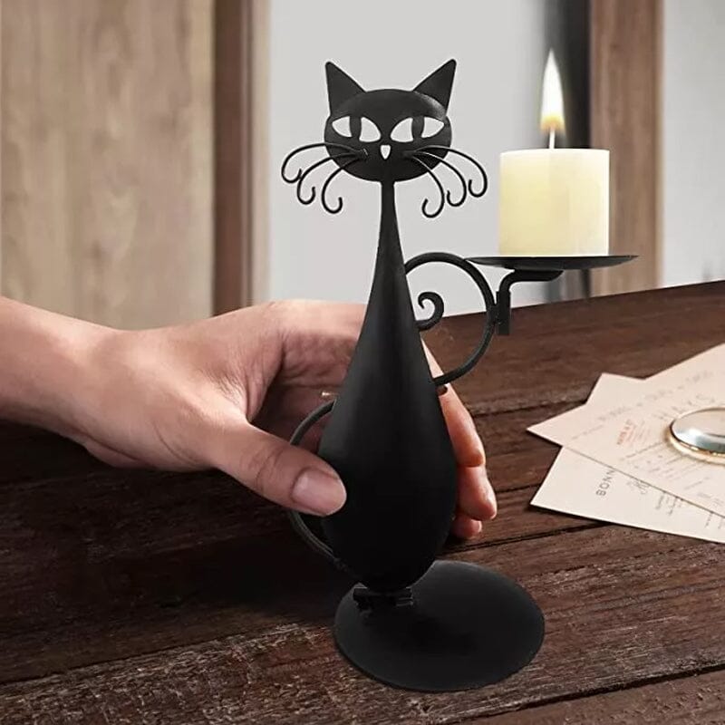 Skanto | Candelabro gatto nero