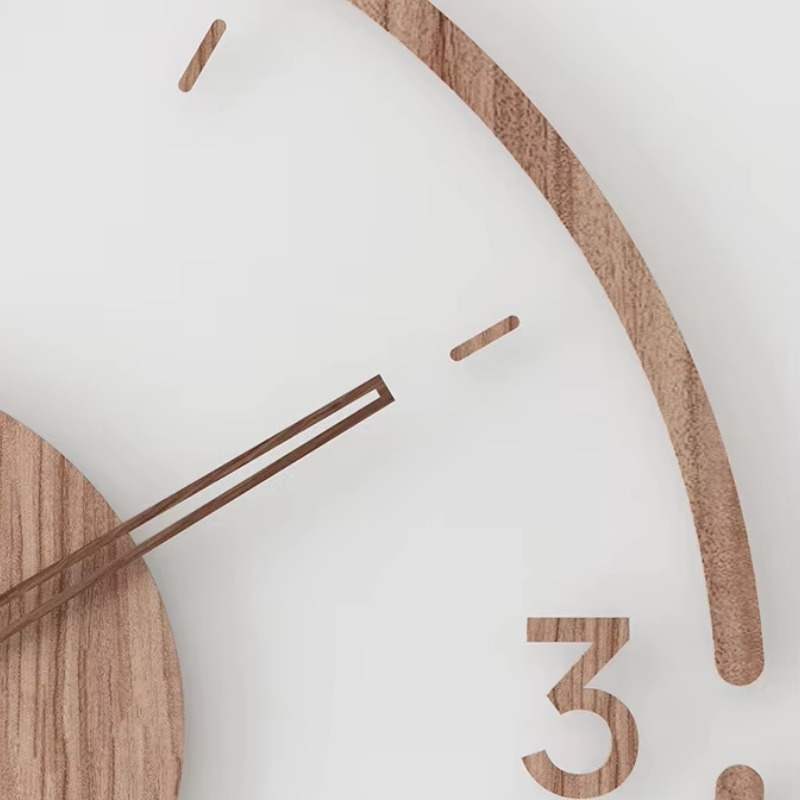 Orologio da parete moderno in legno – Design minimalista ed elegante per il soggiorno