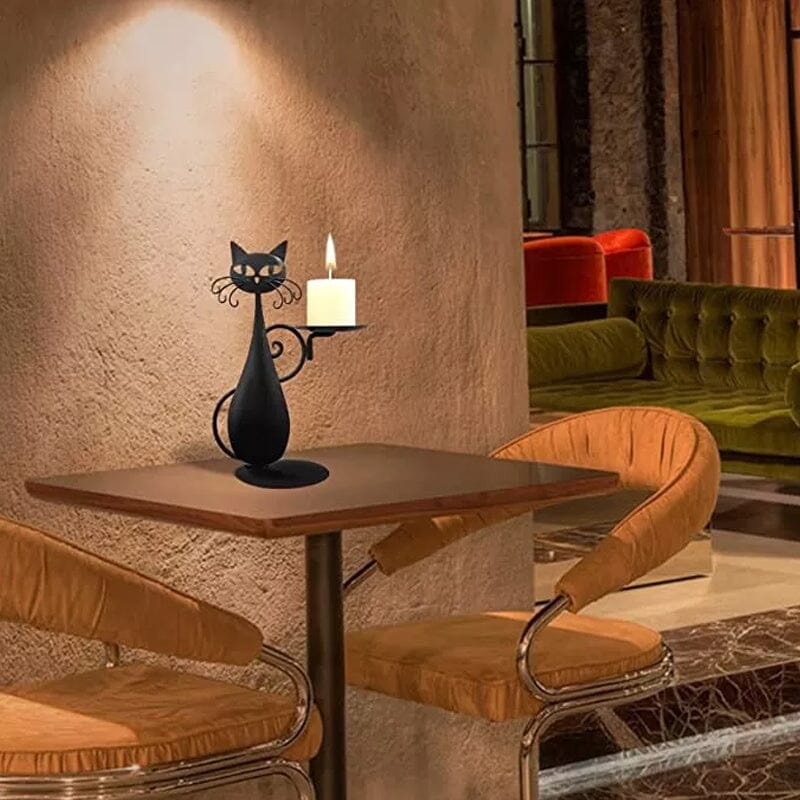 Skanto | Candelabro gatto nero