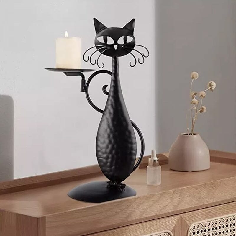 Skanto | Candelabro gatto nero