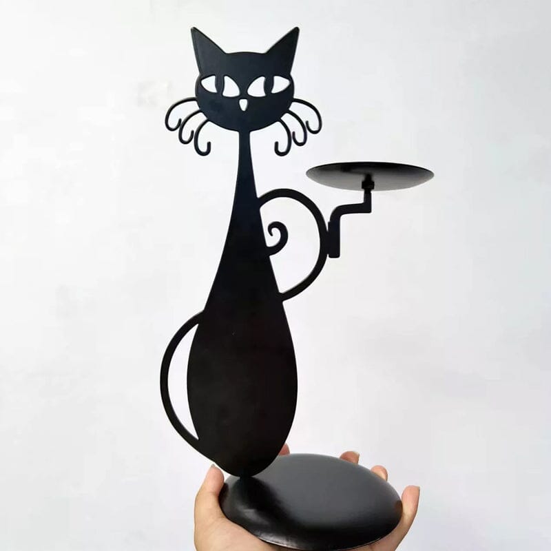 Skanto | Candelabro gatto nero