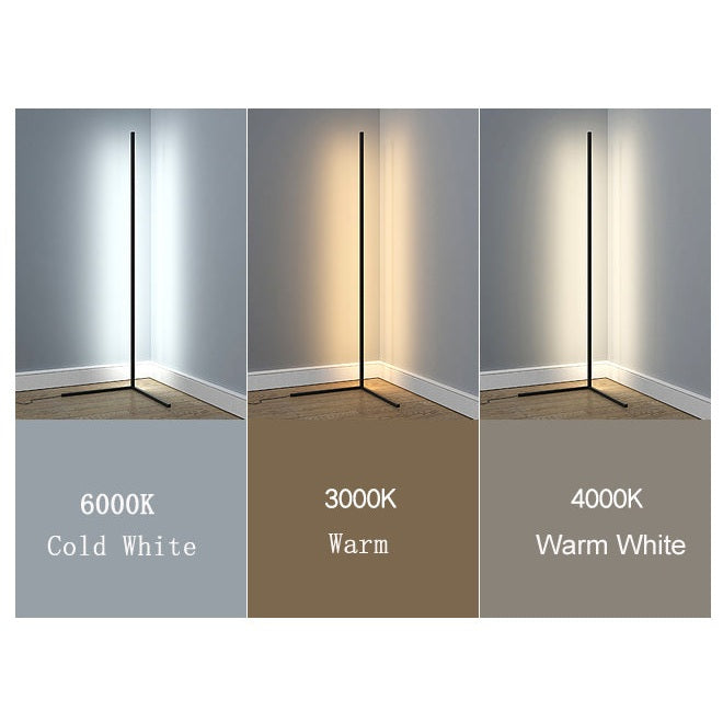 Nerithis - Lampada da Terra Angolare LED Dimmabile Design Minimalista