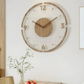 Orologio da parete moderno 30 cm in acrilico e legno per il soggiorno