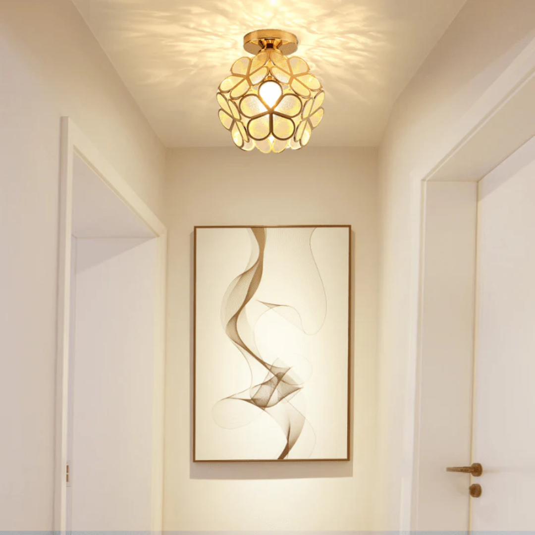 Zyvia - Lampada da soffitto in vetro di lusso