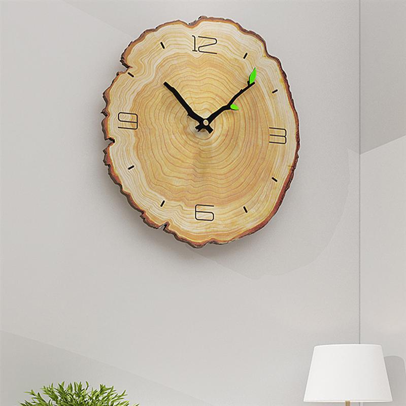 Orologio da parete con anelli annuali in legno