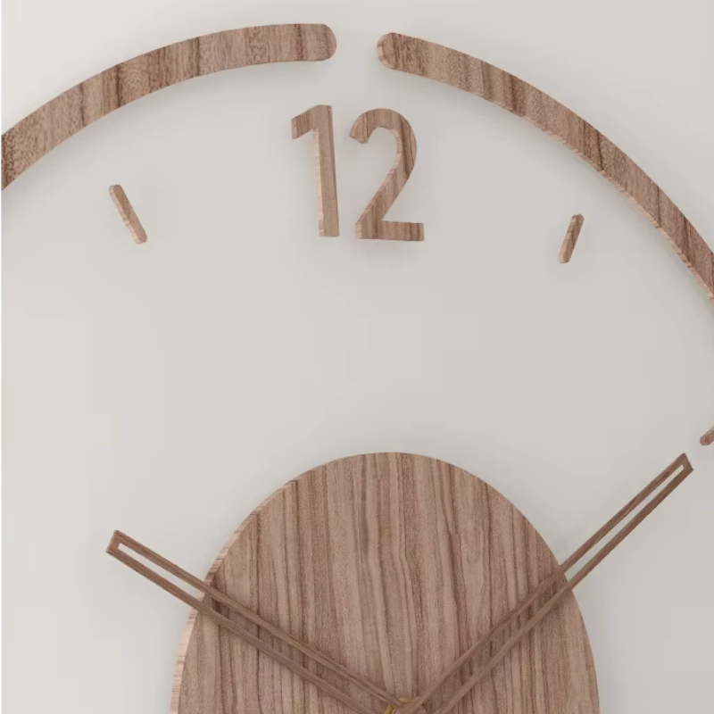 Orologio da parete moderno in legno – Design minimalista ed elegante per il soggiorno