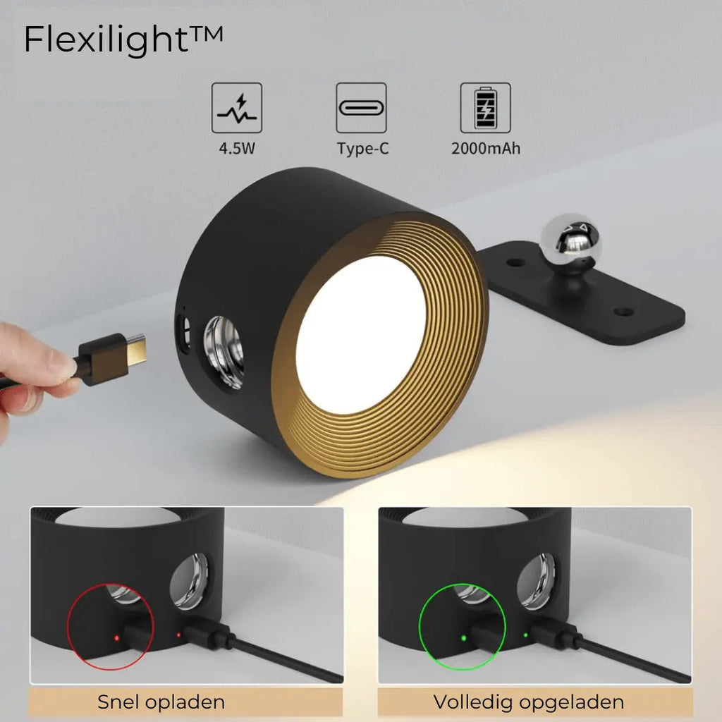 Skanto | Lampada da Parete Ricaricabile Senza Fili 360°