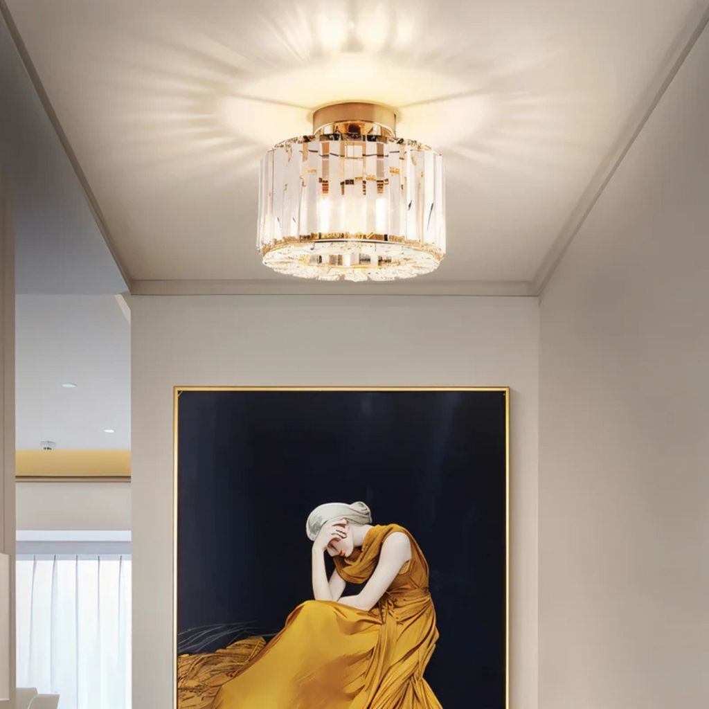Skanto | Lampadario di Cristallo di Lusso | Illuminazione da Soffitto Brillante