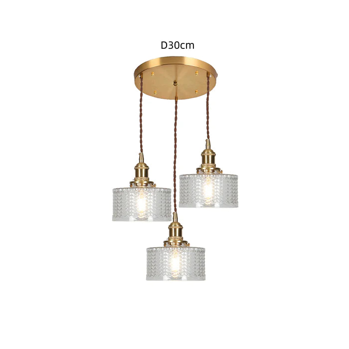 Lampadario Vintage in Cristallo - Celeste | Brehn