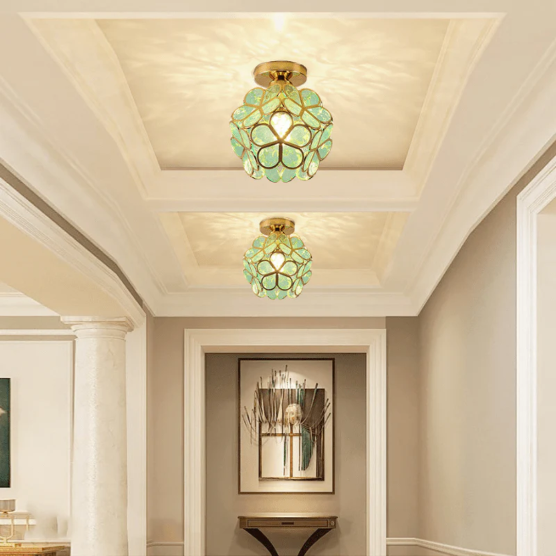 Zyvia - Lampada da soffitto in vetro di lusso
