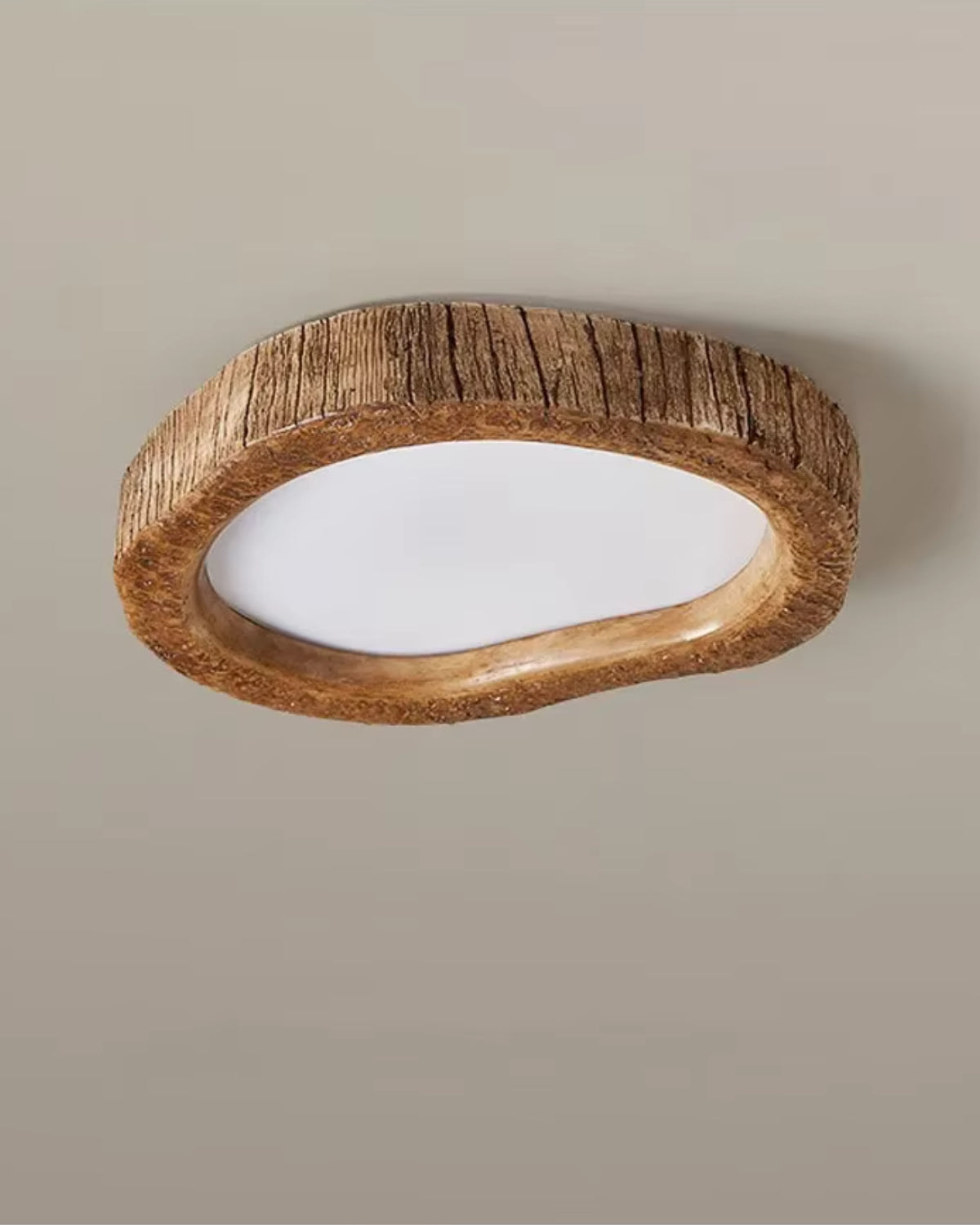 Nerelle | Lampada da soffitto in legno rustico con LED integrato per un'illuminazione interna calda