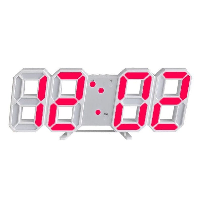 Orologio da Parete Digitale 3D a LED – Design Moderno con Funzione di Dimming e Visibilità Ottimale