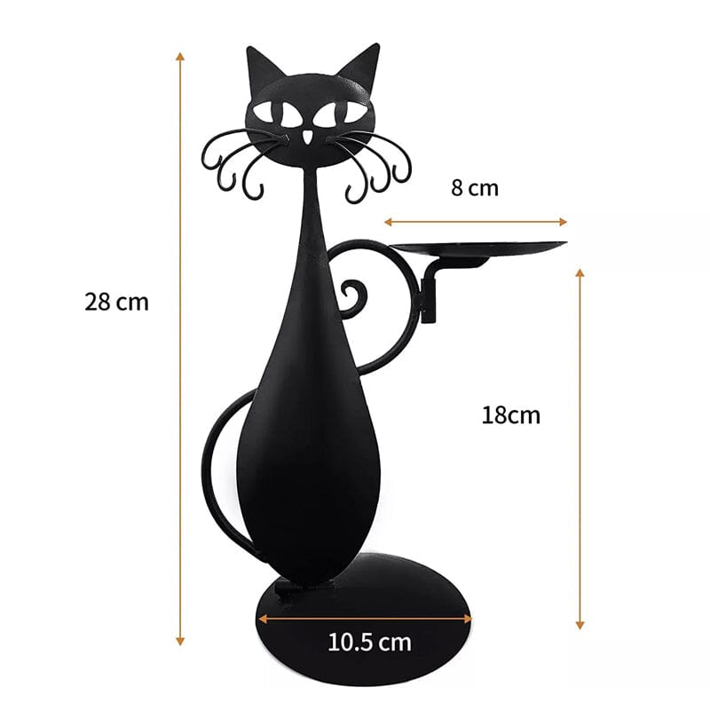Skanto | Candelabro gatto nero