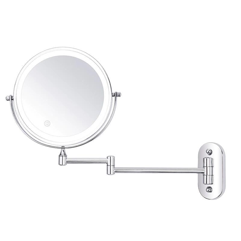 Specchio da Trucco LED Ricaricabile Ingrandito | Luminosità Regolabile, fino a 10x di Ingrandimento & Portatile per una Perfetta Applicazione del Trucco
