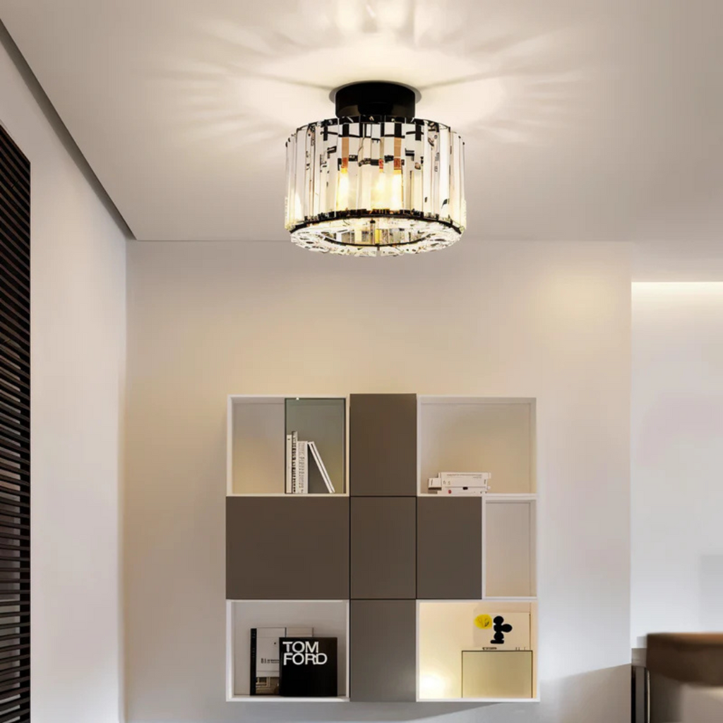 Skanto | Lampadario di Cristallo di Lusso | Illuminazione da Soffitto Brillante