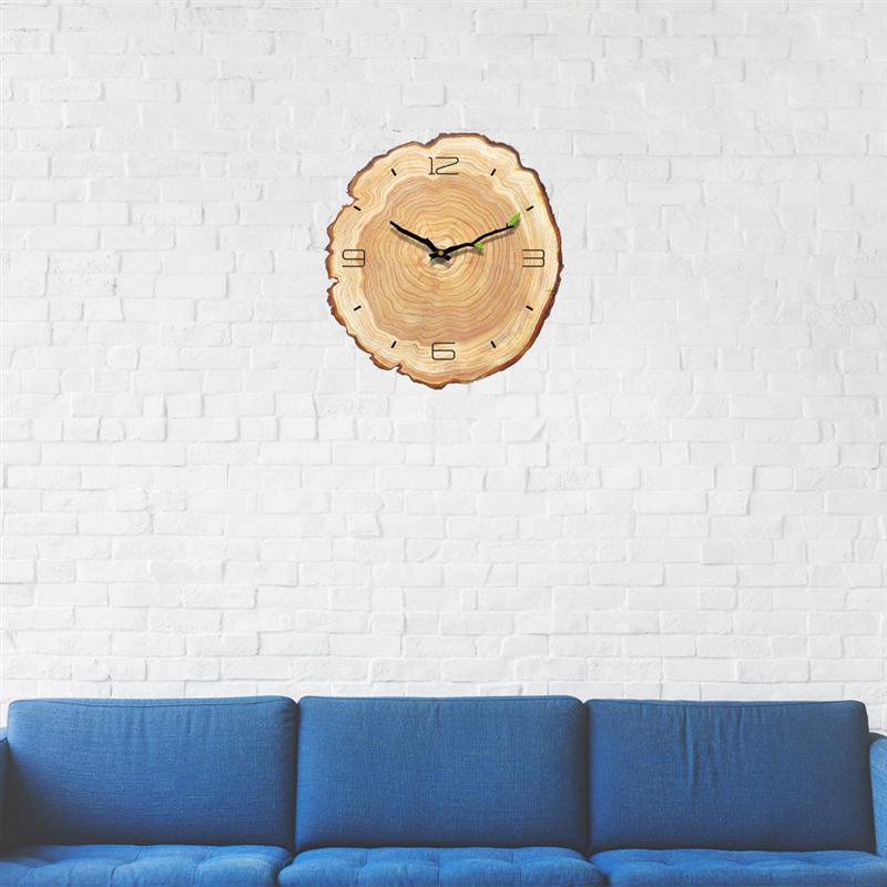 Orologio da parete con anelli annuali in legno