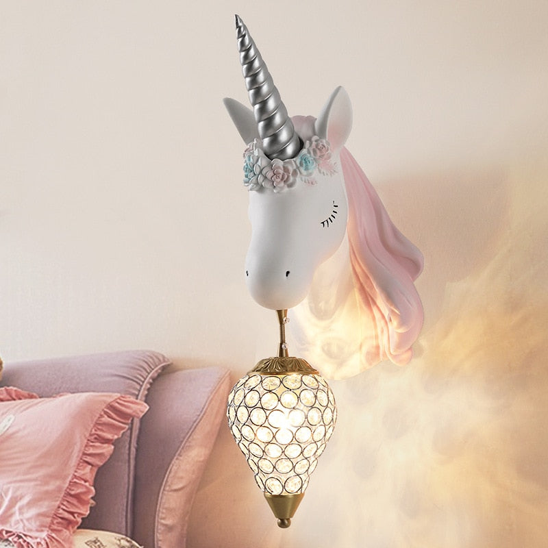 Skanto | Magico Lampada da Parete a Unicorno per Bambini – Luce Giocosa e Calda