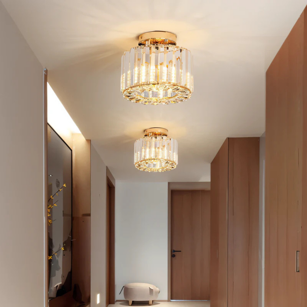 Skanto | Lampadario di Cristallo di Lusso | Illuminazione da Soffitto Brillante