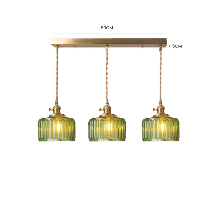 Lampadario Vintage in Cristallo - Celeste | Brehn