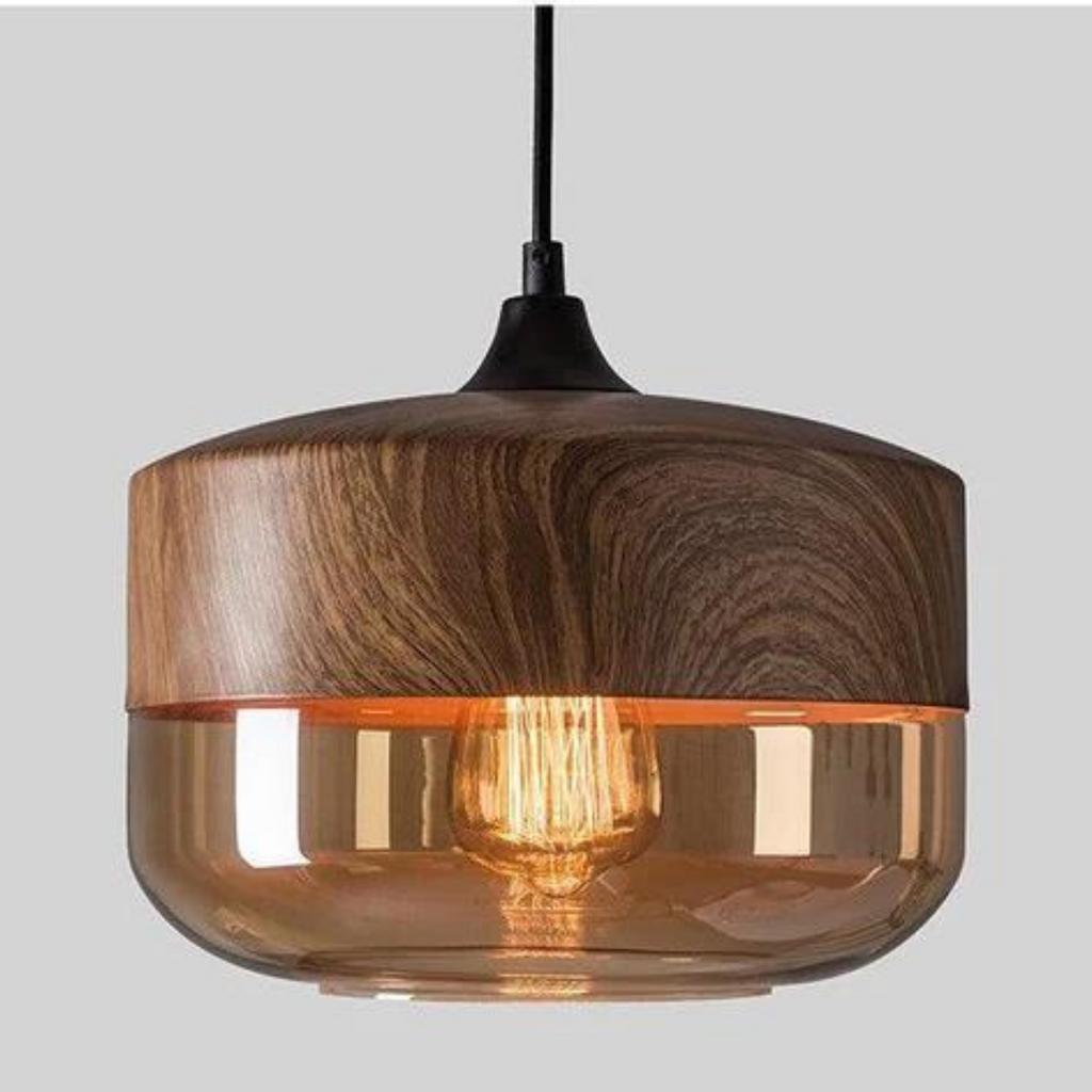 Lampada da Soffitto in Legno Scandinavo Elegante - NordLuna